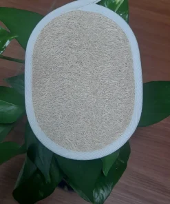 BÔNG TẮM XƠ MƯỚP 1 MẶT XƠ-OVAL-12*16CM