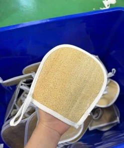 GĂNG TAY XƠ MƯỚP 2 MẶT XƠ 17*21CM